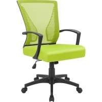 Furmax Office Chair Mid Back Swivel Lumbar Support Desk Chair, Computer Ergonomic Mesh Chair With Armrest (Cyan)