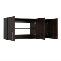 Elite 54 Inch Wall Cabinet Espresso