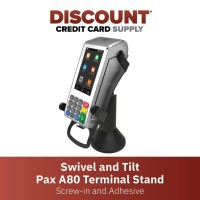 Discount Credit Card Supply Dccstands Swivel And Tilt Stand Pax A80 Terminal Stand, Screw-In And Adhesive