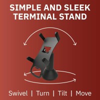 Discount Credit Card Supply Dccstands Swivel And Tilt Stand Pax A80 Terminal Stand, Screw-In And Adhesive