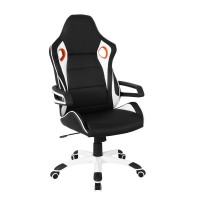 Techni Mobili Racing Style Home Office Chair Black