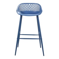 Moes Home Collection Piazza Outdoor Bar Stool Blue M2 20 L X 19 W X 365 H