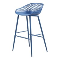 Moes Home Collection Piazza Outdoor Bar Stool Blue M2 20 L X 19 W X 365 H