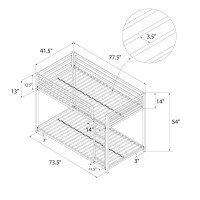 Dhp Miles Low Metal Bunk Bed Frame For Kids With Builtin Ladder High Guardrail And Metal Slats Floor Bed Bottom Bunk No Box