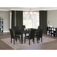 Dining Room Set Black WEEN7BLK69