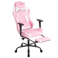 Pc Gaming Chair Desk Chair Ergonomic Office Chair Executive High Back Pu Leather Racing Computer Chair With Lumbar Support Footr