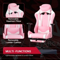 Pc Gaming Chair Desk Chair Ergonomic Office Chair Executive High Back Pu Leather Racing Computer Chair With Lumbar Support Footr