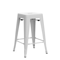 Fdw Metal Bar Stools Set Of 4 Counter Height Barstool Stackable Barstools 24 Inch 30 Inch Indoor Outdoor Patio Bar Stool Home Ki