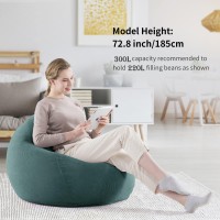 Nobildonna 3 Ft Bean Bag Chair Cover No Filler For Adults And Kids 300L Extra Large Stuffed Animal Storage Bean Bag Washable