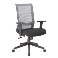 Boss Office Products Boss Office Mesh Task Chair, Grey/Black