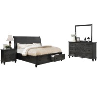 Sleigh 4 Piece Bedroom Set California King