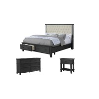 Sandy Platform 3 Piece Bedroom Set Eastern King