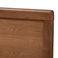 Baxton Studio Raya Full Wood Headboard, 55.9-Inch W X 0.9-Inch D X 58.3-Inch H, Ash Walnut (156-9419-Hit)