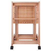 Winsome Brienda Snack Table, Natural, 19.13 in x 14.17 in x 32.2 in