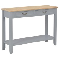 vidaXL Console Table Gray 433x137x314 Wood