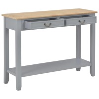 vidaXL Console Table Gray 433x137x314 Wood