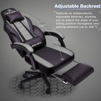 Lemberi Gaming Chairs With Footrest Ergonomic Video Game Chairs For Adults Big And Tall Chair 400Lb Weight Capacity Racing Styl