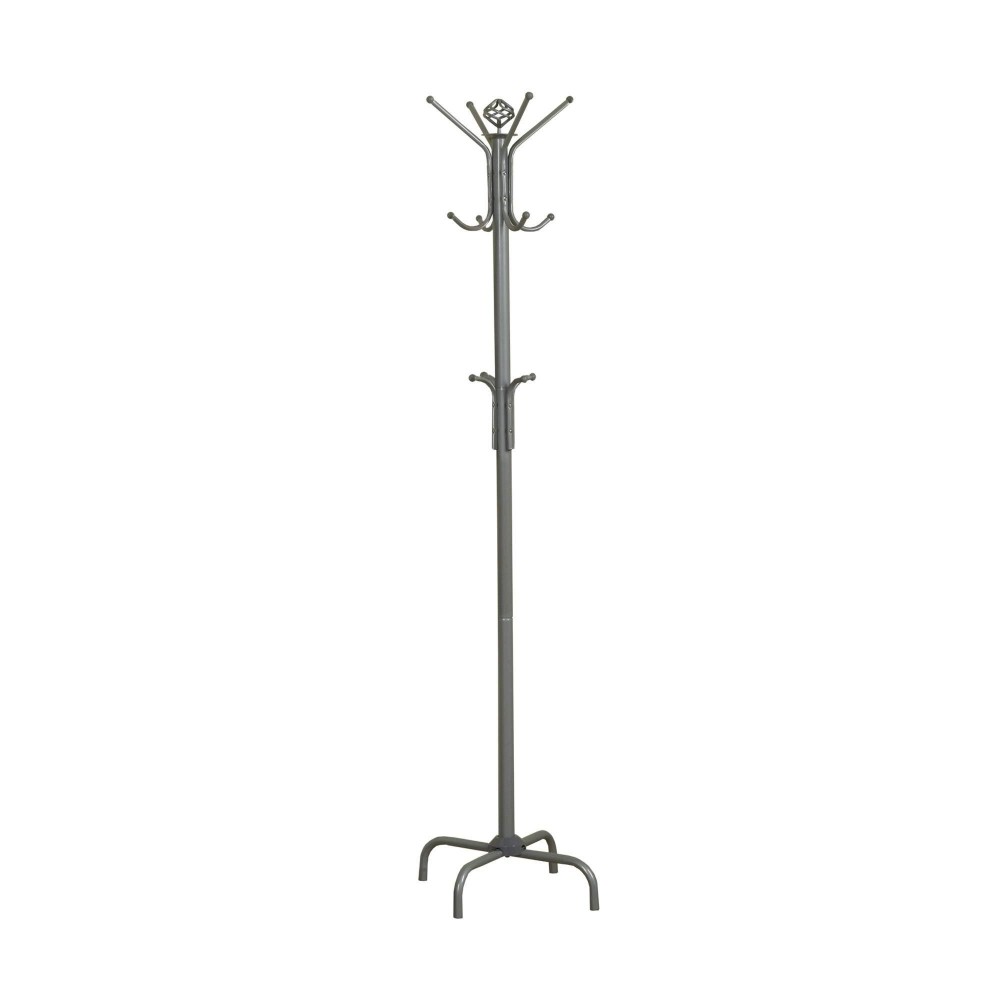 Homeroots Coat Rack - 70 Hsilver Metal