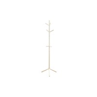 Homeroots Solid Wood Coat Rack - 69 Hwhite Wood Contemporary Style