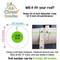 6 Baby Nursery Clothing Closet Size Dividers White Unisex Baby Closet Dividers Fits 15 Rod (Ranged Months)