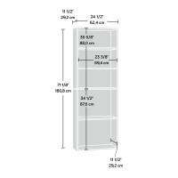 Sauder Beginnings 5-Shelf Bookcase, Summer Oak Finish