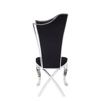 Homeroots Stainless Steel, Upholstered (Seat) Engineered 43