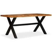 vidaXL Dining Table Solid Acacia and Mango Wood 709x354x299 245640