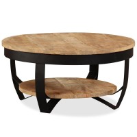 vidaXL Coffee Table Solid Rough Mango Wood 256x126 244675