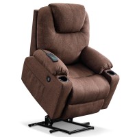 Mcombo Medium Power Lift Recliner Chair Sofa With Massage And Heat For Elderly 3 Positions And Usb Ports 2 Side Pockets Fabri