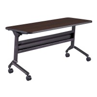 Safco Products Flip-N-Go Training Table, Mocha 24