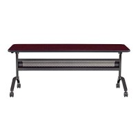 Safco Products Flip-N-Go Training Table, Regal Mahogany