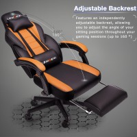 Lemberi Gaming Chairs With Footrest Ergonomic Video Game Chairs For Adults Big And Tall Gaming Chair 400Lb Weight Capacity Raci