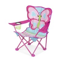 Melissa Doug Cutie Pie Butterfly Camp Chair Frustrationfree Packaging Pink