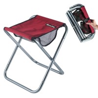 Aoutacc Portable Folding Stool Collapsible Outdoor Portable Chairs For Adults Small Lightweight Sturdy Camping Stool For Garden Fishing Kitchentravel Hiking And Beach (Red, Xl-13