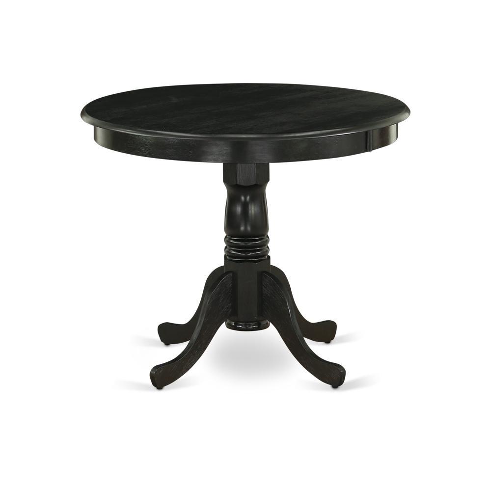 Dining Table Wirebrushed Black ANTABKTP