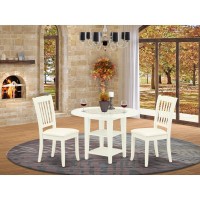 Dining Room Set Linen White SUDA3LWHC