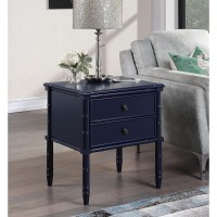 Ellison 2 Drawer Nightstand Midnight Blue