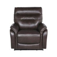 Fortuna Power Recliner Chair - Dark Brown