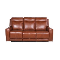 Natalia Power Recliner Sofa - Caramel Leather