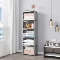 Rerii 5 Cube Storage Organizer - Diy Bookshelf Bookcase & Closet Organizer For Bedroom, Living Room, Office - Space-Saving & Easy Assembly