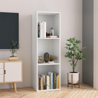 Vidaxl Book Cabinet, Bookshelf Tv Stand, Wall Bookcase For Office Living Room, Decorative Shelving Unit, Modern, Concrete Gray Engineered Wood