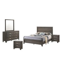 Anastasia 5 Piece Bedroom Set with extra Night Stand Eastern King