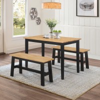 NEW YORK Table with 2 Benches