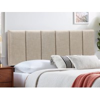 Yongchuang Upholstered Headboard King Foldable Headboard For King Size Bed Adjustable Height Oatmeal
