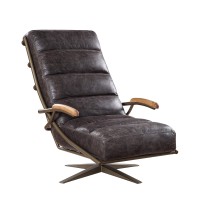 Benjara, Brown Star Base Metal Swivel Accent Chair With Faux Leather Seating