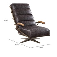 Benjara, Brown Star Base Metal Swivel Accent Chair With Faux Leather Seating