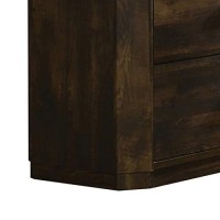 Benjara, Brown Transitional Style 6 Drawer Wooden Dresser With Plinth Base