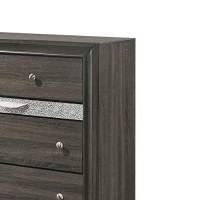 Benjara, Gray Transitional Style 9 Drawer Wooden Dresser With Bracket Feet