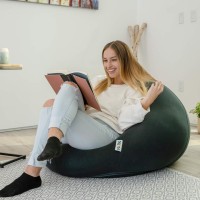Yogibo Pod X Small Bean Bag Lounger Chair For Adults And Teens With Filling, Soft, Plush, Comfy, Sensory Lounge Beanbag, Washable Cover, Turquoise
