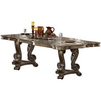 Acme Ragenardus Rectangular Wooden Extendable Dining Table In Vintage Oak